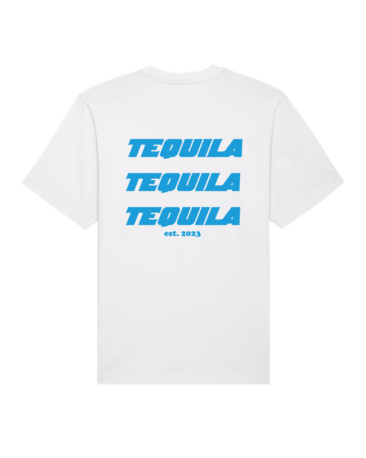 T-shirt Tequila White-Blue